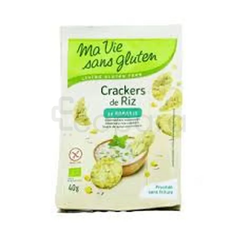 MA VIE SANS GLUTEN CRACKERS DE RIZ AU ROMARIN 40G