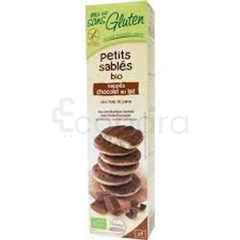 MA VIE SANS GLUTEN PETITS SABLES BIO NAPPES CHOCOLAT AU LAIT 150G