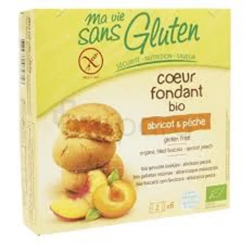 MA VIE SANS GLUTEN COEUR FONDANT BIO ABRICOT ET PECHE 200G