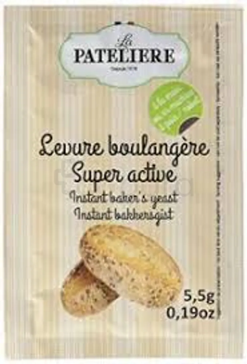 LA PATELIERE LEVURE BOULANGERE SUPER ACTIVE NATURELLE 5,5G BOITE DE 5