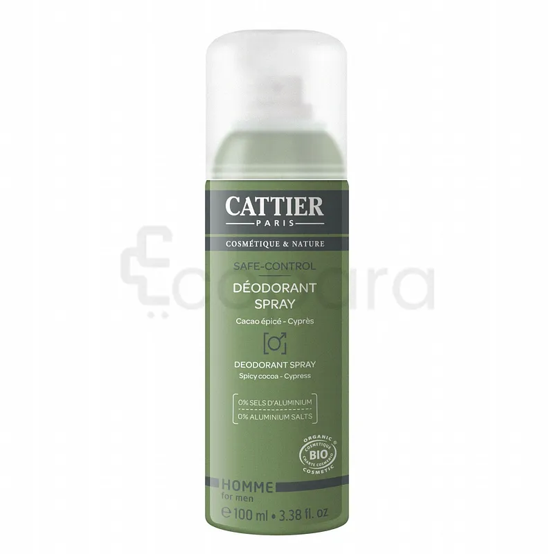 CATTIER DEODORANT SPRAY HOMME SAFE-CONTROL 100ML