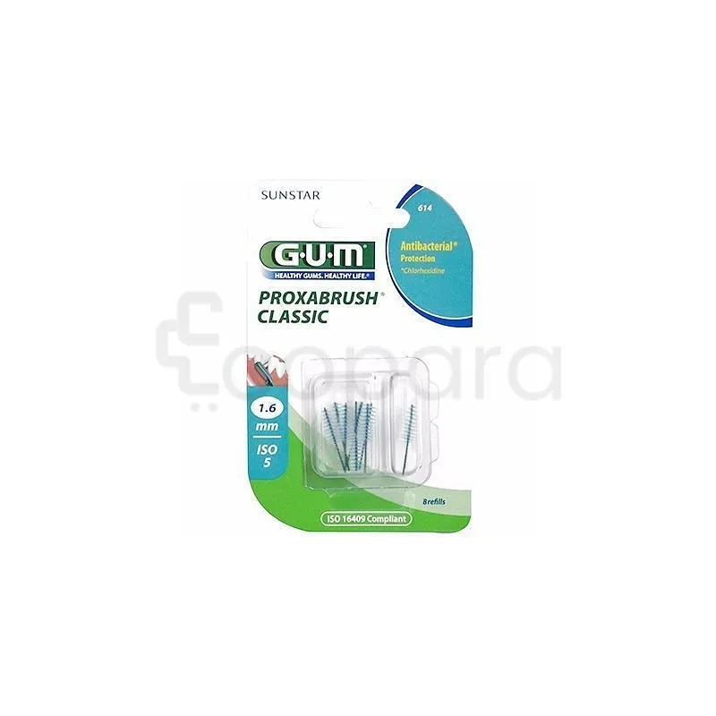 GUM RECHARGE BROSSETTES FINES PAR 8 UNITES 1.6MM REFERENCE 614