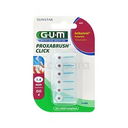 GUM RECHARGE BROSSE FINES PAR 6 UNITES A LA CHLORHEXIDINE 1.4MM REFERENCE 622