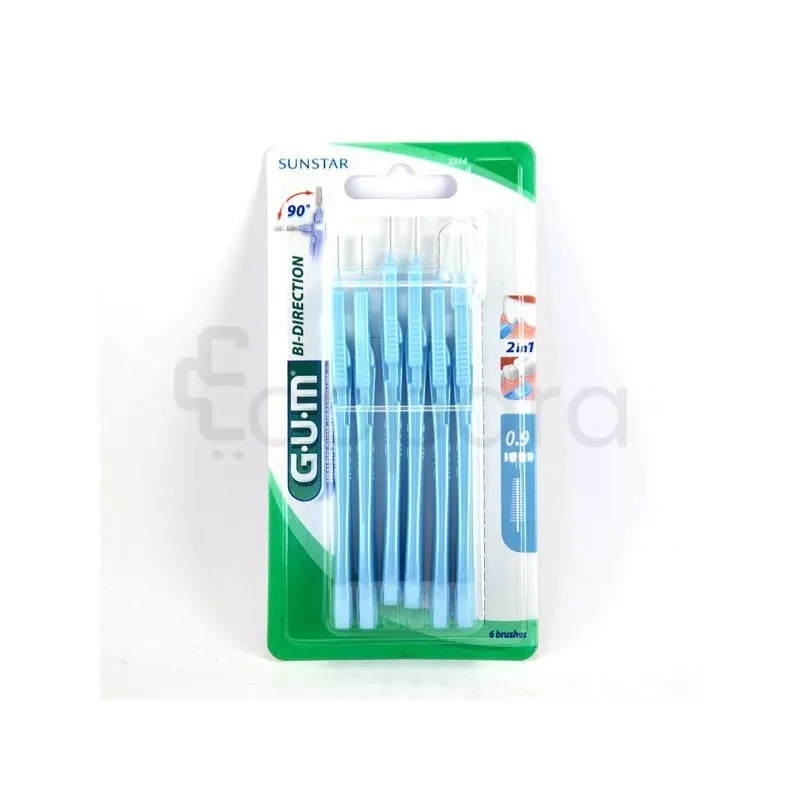 GUM BIDIRECTION AVEC BROSSETTE MICRO-FINE 0.9MM BOITE DE 6 REFERENCE 2314