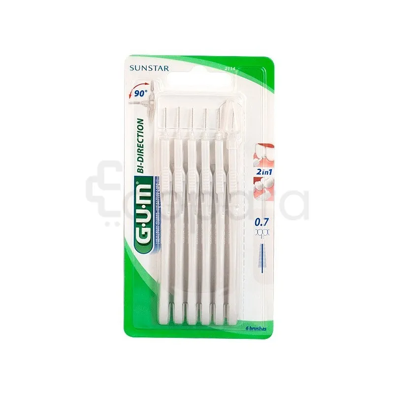 GUM MANCHE AVEC BROSSETTE ULTRA MICRO-FINE 0.7MM BOITE DE 6 REFERENCE 2114