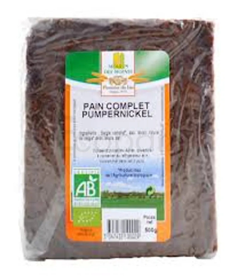 MOULIN DES MOINES PAIN COMPLET PUMPERNICKEL 500G