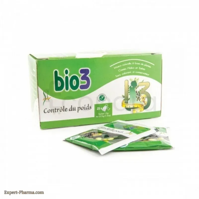 BIO3 TISANE CONTROLE DU POIDS BOITE DE 25 REFERENCE BIO3-01