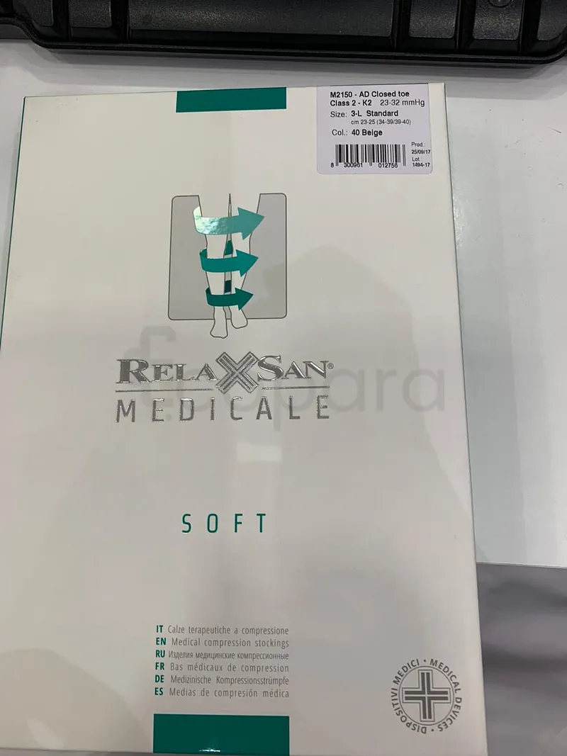 RELAXSAN MEDICAL SOFT CLASSE 2 BAS DE CONTENTION REFERENCE 2150