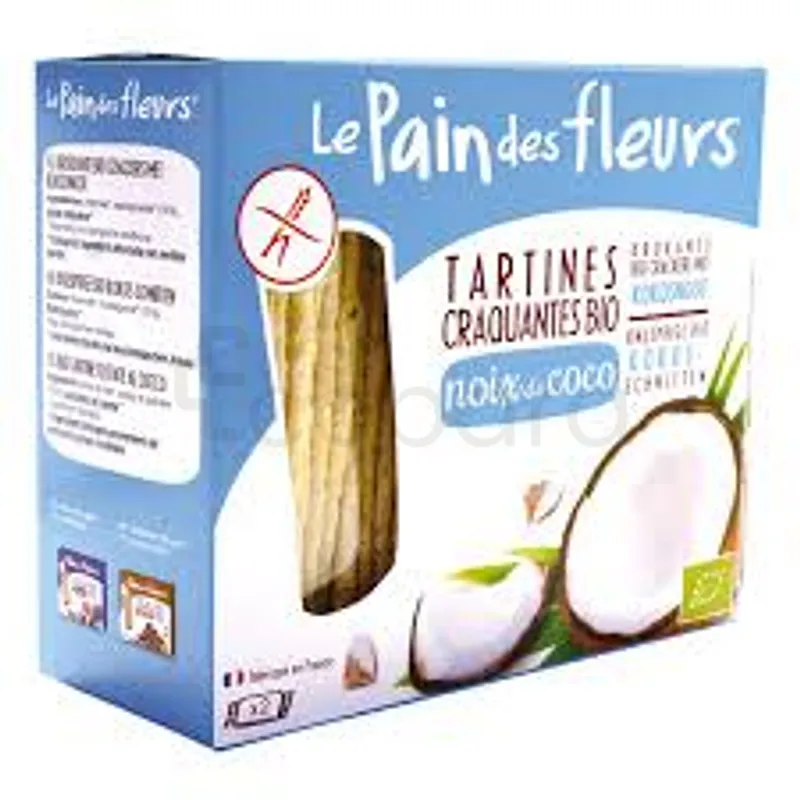 LE PAIN DES FLEURS TARTINES CRAQUANTES BIO NOIX DE COCO 150G