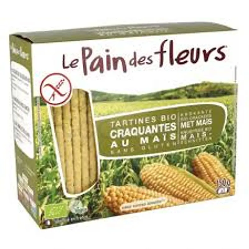 LE PAIN DES FLEURS TARTINES BIO CRAQUANTES AU MAIS SANS GLUTEN 150G