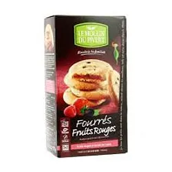 LE MOULIN DU PIVERT COOKIES FOURRES FRUITS ROUGES 175G