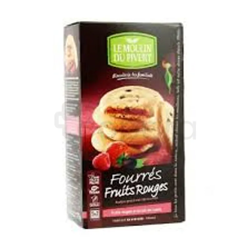 LE MOULIN DU PIVERT COOKIES FOURRES FRUITS ROUGES 175G