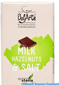 BELARTE BARRE CHOCOLAT AU LAIT PRALINE NOISSETTES ET SEL 85G