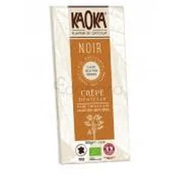 KAOKA TABLETTE DE CHOCOLAT NOIR CRÊPE DENTELLE 55% 100G