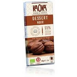 KAOKA TABLETTE DE CHOCOLAT DESSERT NOIR 55% CACAO 200G