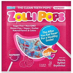 ZOLLIPOPS SUCETTES GOUT FRAMBOISE BOITE DE 15