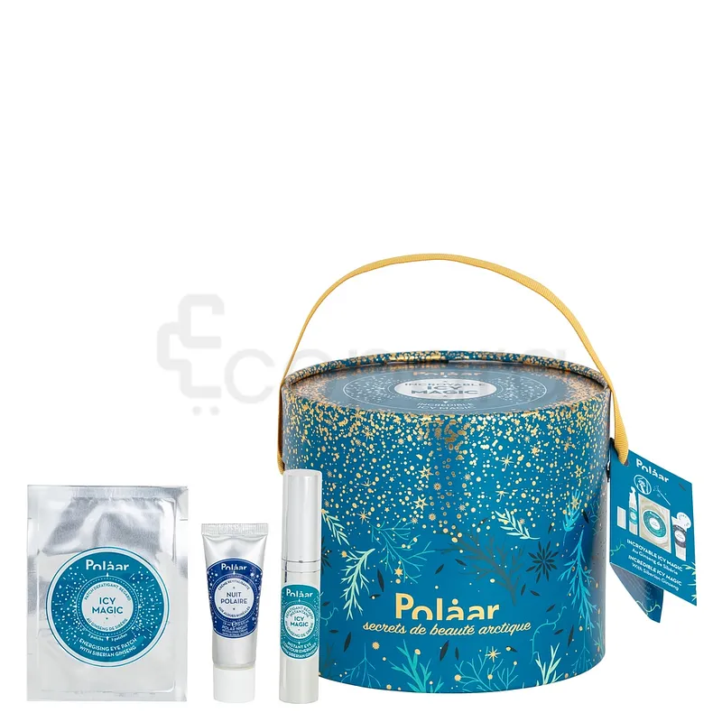POLAAR COFFRET ICY MAGIC INCROYABLE ROLL-ON DÉFATIGANT REGARD 10ML + PAIRE DE PATCHS + CRÈME REVITALISANTE NUIT 15ML