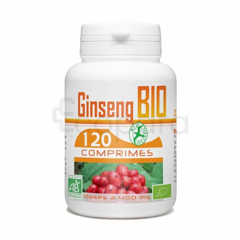 GPH GINSENG BIO 400MG BOITE DE 120 COMPRIMES