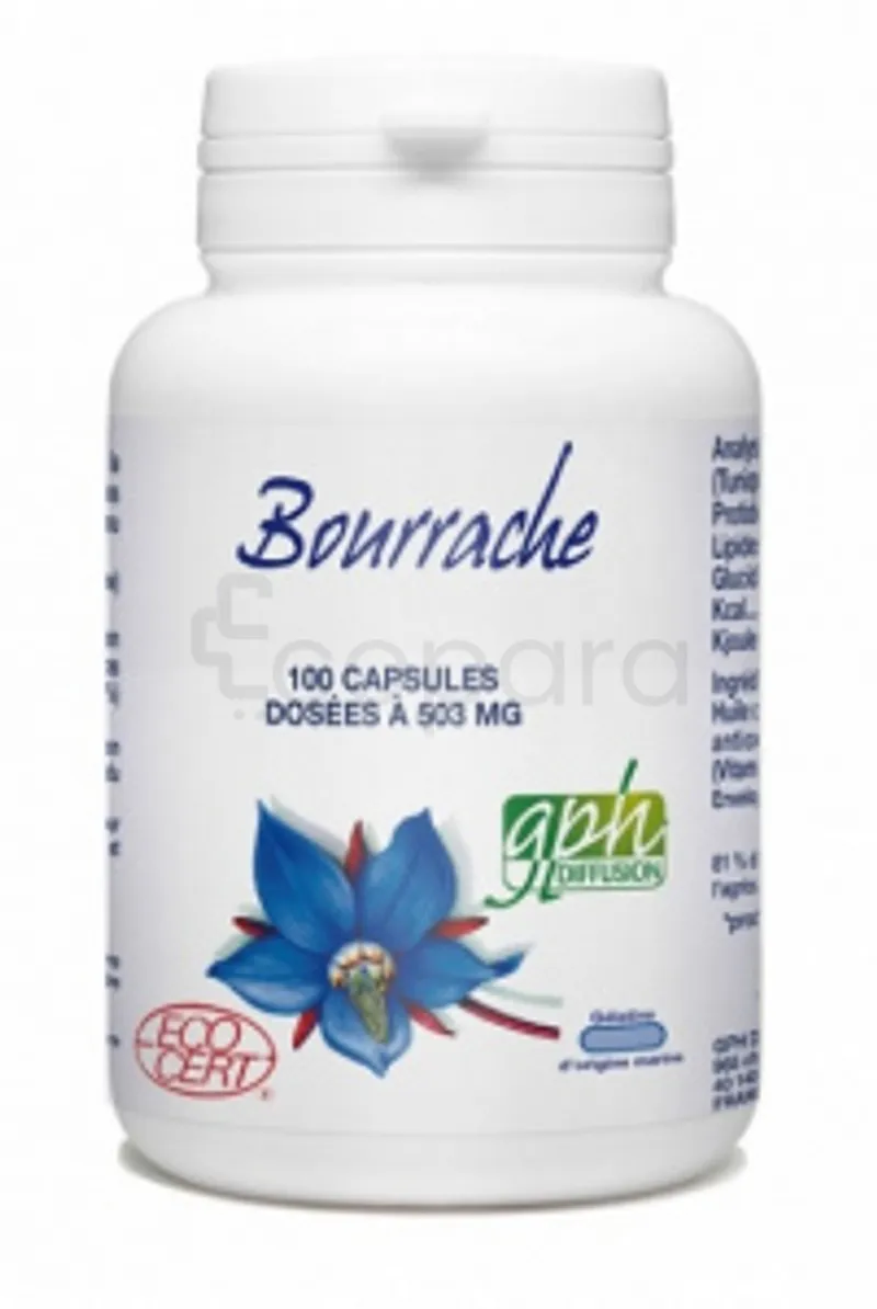 GPH BOURRACHE BIO 503MG BOITE DE 100 CAPSULES