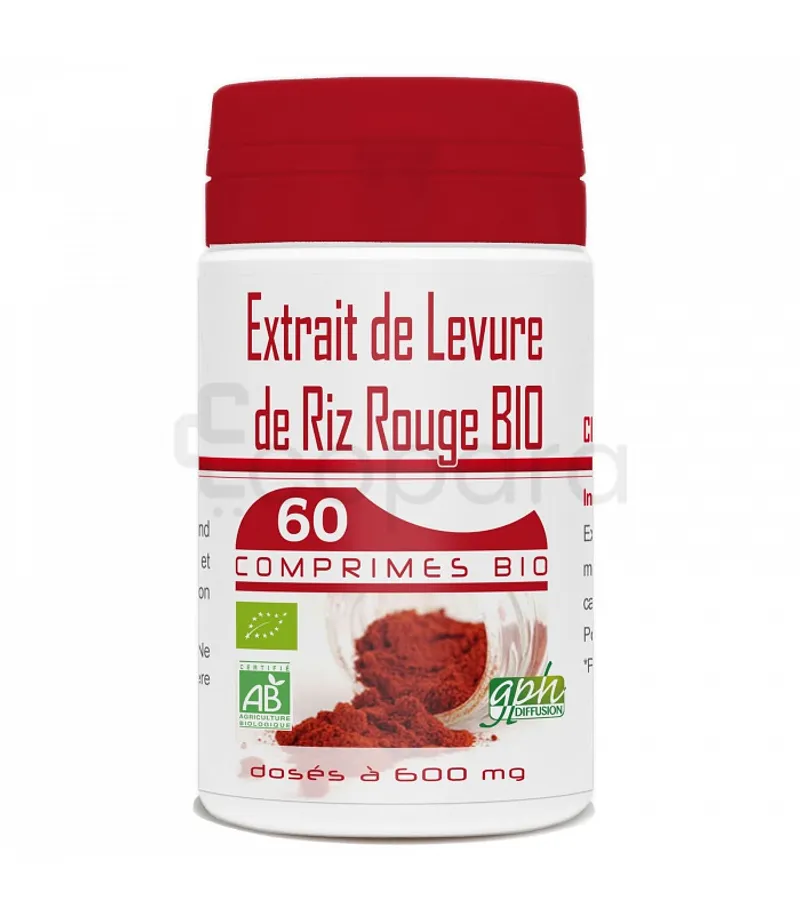 GPH EXTRAIT DE LEVURE DE RIZ ROUGE 600MG BOITE DE 60 GELULES