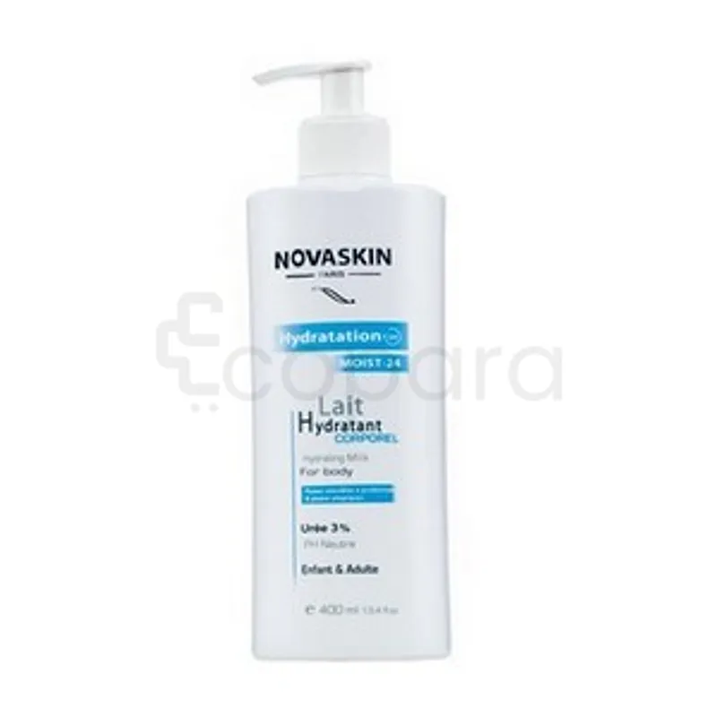 NOVASKIN HYDRATATION LAIT HYDRATANT CORPS PEAUX SENSIBLES 400ML