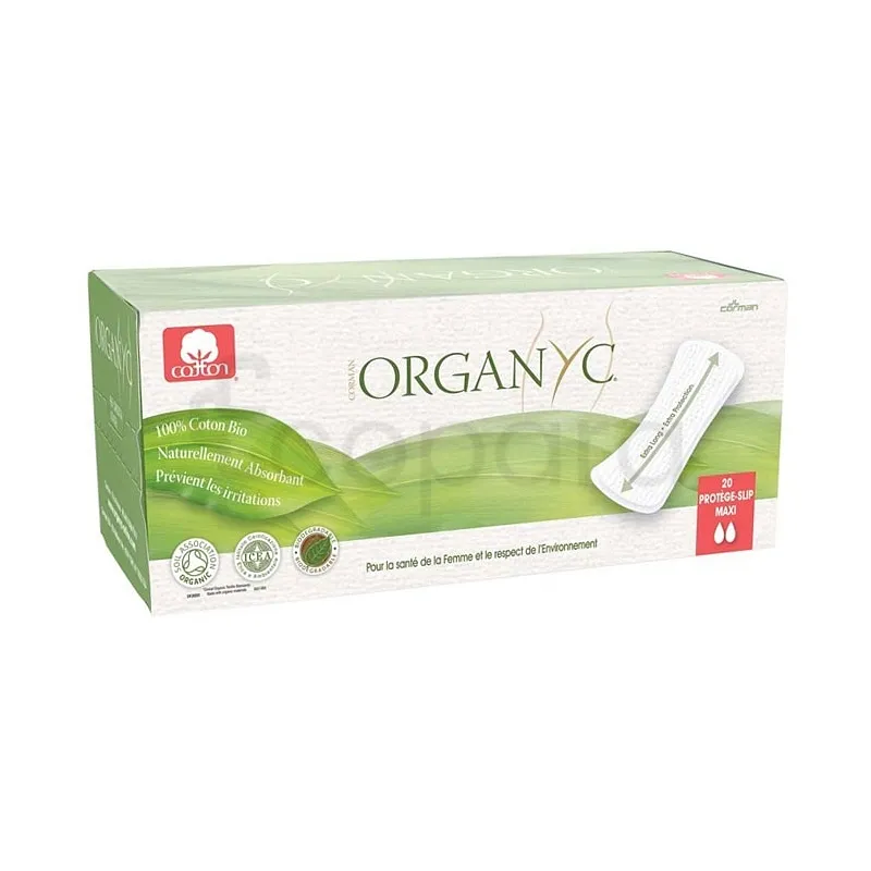 ORGANYC PROTEGE SLIP EXTRA LONG MAXI BOITE DE 20
