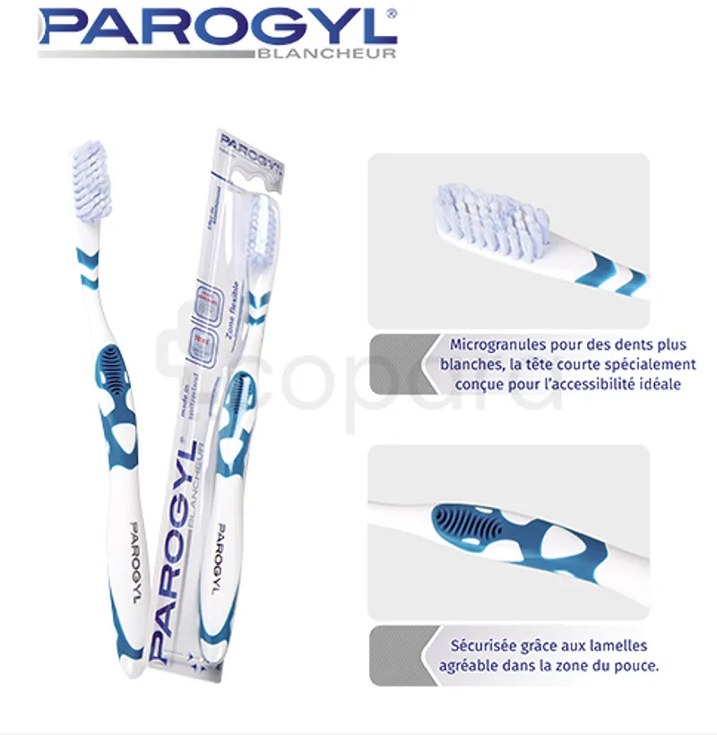 PAROGYL BROSSE A DENTS BLANCHEUR MEDIUM