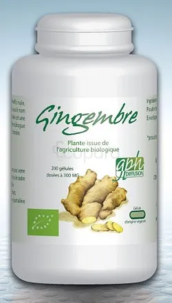 GPH GINGEMBRE BIO DOSES A 300MG BOITE DE 200 GELULES