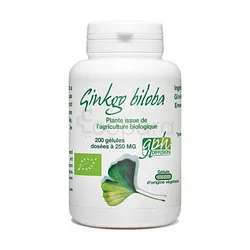 GPH GINKGO BILOBA BIO 250MG BOITE DE 200 GELULES