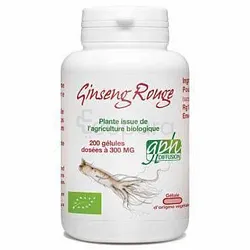 GPH GINSENG ROUGE BIO 300MG BOITE DE 200 COMPRIMES
