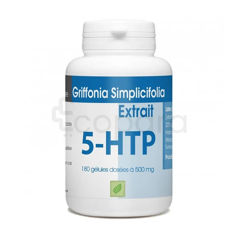 GPH GRIFFONIA 25MG DE 5-HTP 500MG BOITE DE 180 GELULES