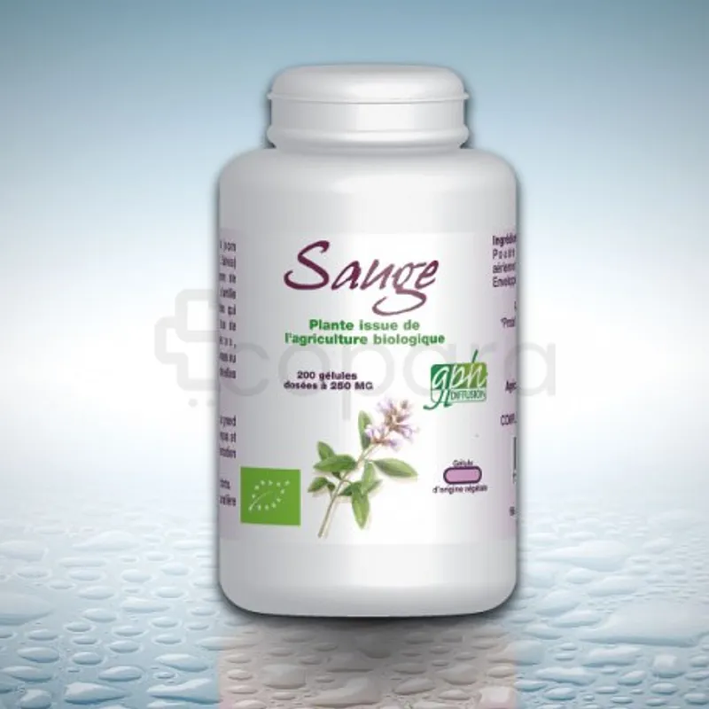 GPH SAUGE BIO 250MG BOITE DE 200 GELULES
