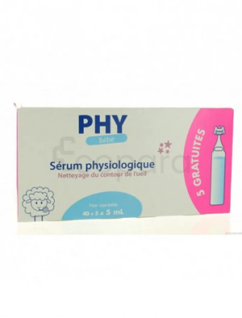 GILBERT PHY SERUM PHYSIOLOGIQUE 5ML BOITE DE 40 + 5 GRATUITES