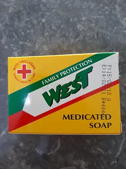 WEST MEDICATED SOAP SAVON ANTISEPTIQUE 75G