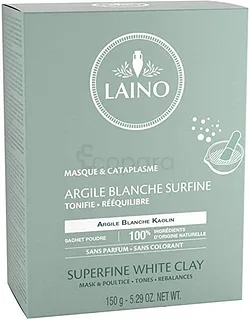 LAINO ARGILE BLANCHE POUDRE SURFINE 150G