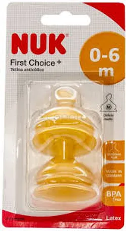 NUK FIRST CHOICE TETINE 0-6MOIS LATEX REFERENCE 217273