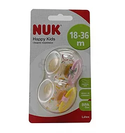 NUK HAPPY KIDS SUCETTES LATEX 18-36MOIS BOITE DE 2 REFERENCE B008KKZUDO