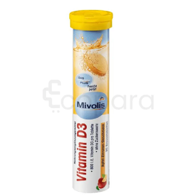 DAS GESUNDE MIVOLIS VITAMIN D3 BOITE DE 20 COMPRIMES EFFERVESCENTS