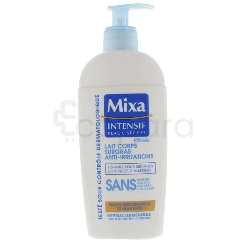 MIXA INTENSIF PEAUX SECHES LAIT CORPS SURGRAS ANTI-IRRITATIONS 250ML