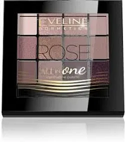EVELINE EYESHADOW PALETTE ALL INE ONE ROSE 12 COULEURS