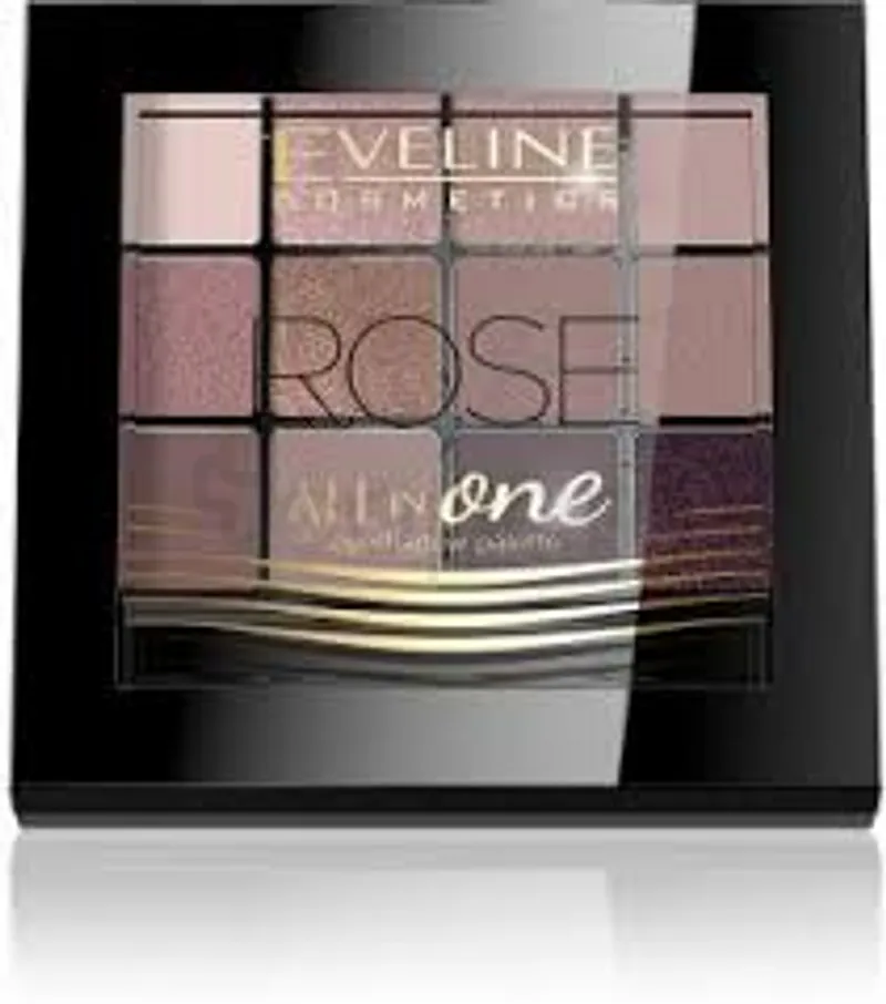 EVELINE EYESHADOW PALETTE ALL INE ONE ROSE 12 COULEURS