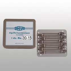DELVO AIGUILLES HYPODERMIQUES VÉTÉRINAIRES 30/15 BOITE DE 12