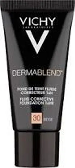 VICHY DERMABLEND FOND DE TEINT FLUIDE CORRECTEUR 16H NUMERO 30 BEIGE
