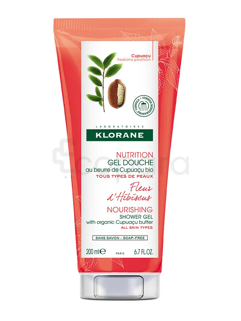 KLORANE FLEUR D'HIBISCU NUTRITION GEL DOUCHE TOUS TYPES DE PEAUX 200ML