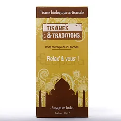 TISANES ET TRADITIONS RELAX & VOUS BOITE DE 20 SACHETS