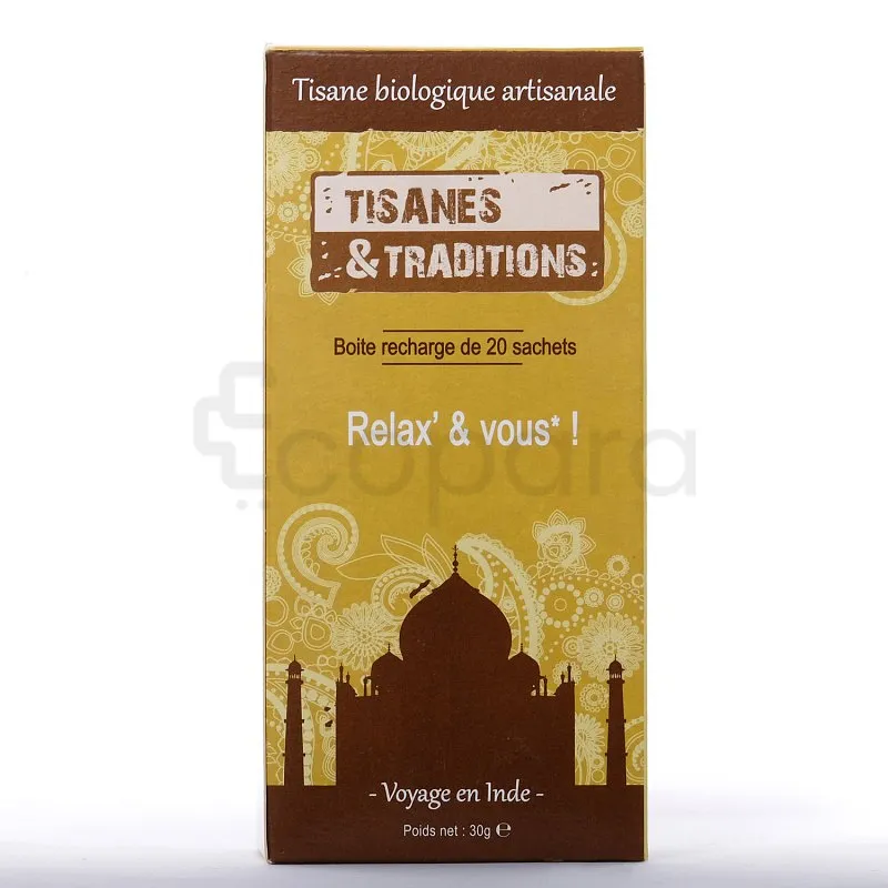 TISANES ET TRADITIONS RELAX & VOUS BOITE DE 20 SACHETS