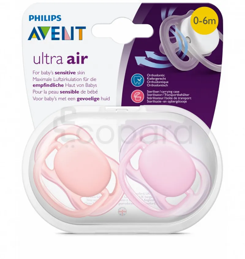AVENT SUCETTES ULTRA AIR 0-6MOIS REFERENCE SCF245/20