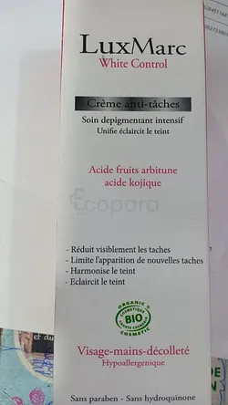 LUXMARC WHITE CONTROL CRÉME ANTI-TACHE SOIN DEPIGMENTANT INTENSIF