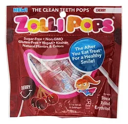ZOLLIPOPS THE CLEAN TEETH POPS CHERRY BOITE DE 15