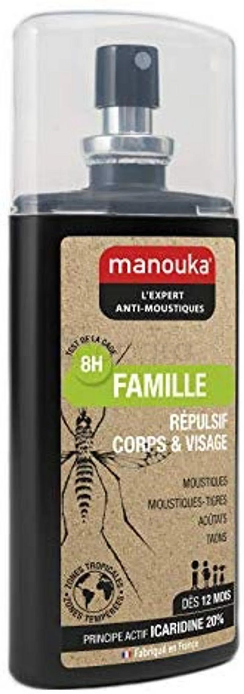 MANOUKA LOTION REPULSIVE FAMILLE CORPS ET VISAGE DES 12MOIS 75ML